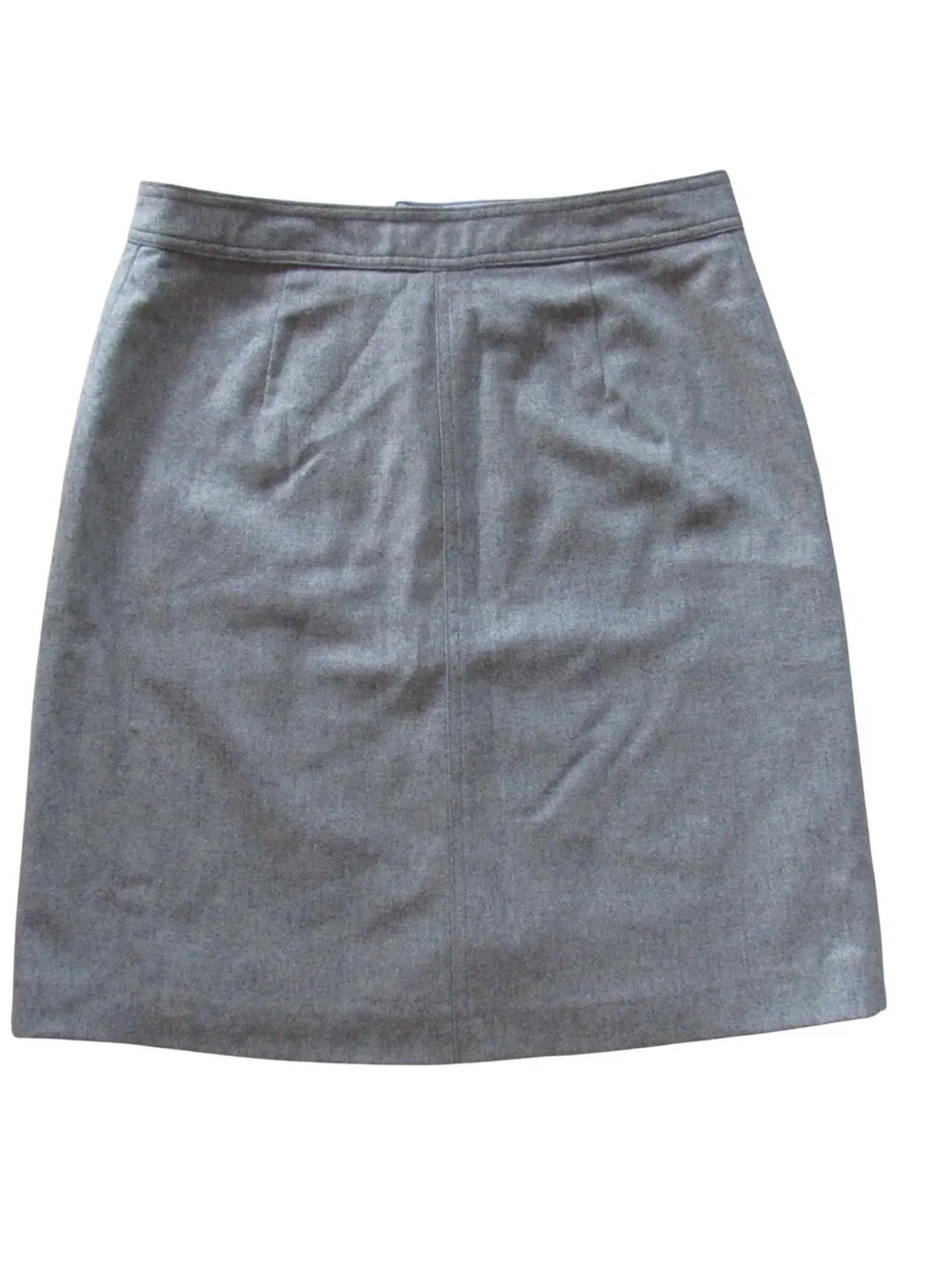 J Crew Skirt Wool Blend 8 Gray Lined Office Work Classic Preppy Professional